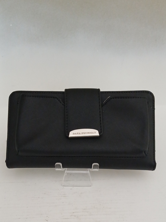 Dana Buchman Handbags - Dana Buchman Black Women's Snap Continental Wallet with Silver Accent